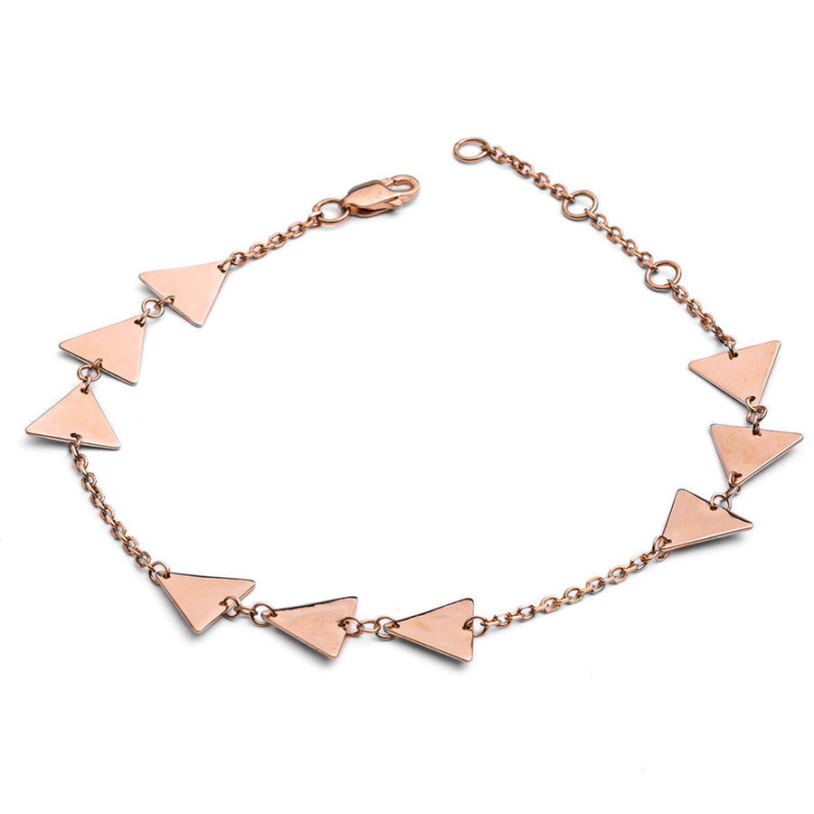 Dainty Triangle Charm Bracelet